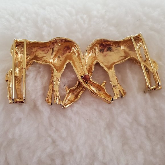 VINTAGE Designer Giraffee Buckle Mimi Di N 1992 - Original Belt - Picture 8 of 16